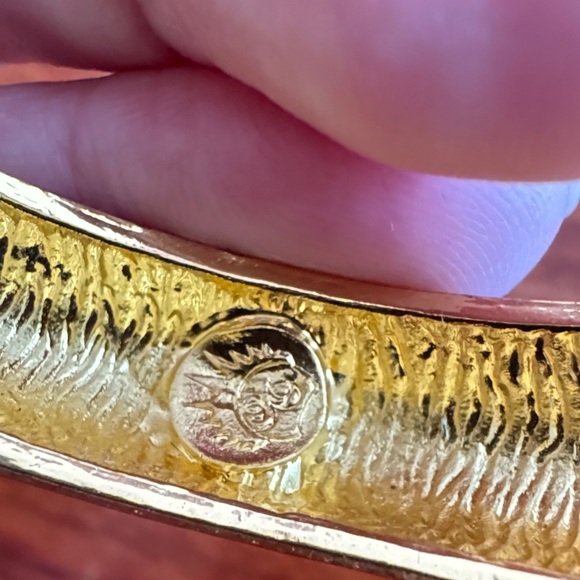 Tiger Bracelet Enamel,crystals, gold plated - Picture 5 of 6